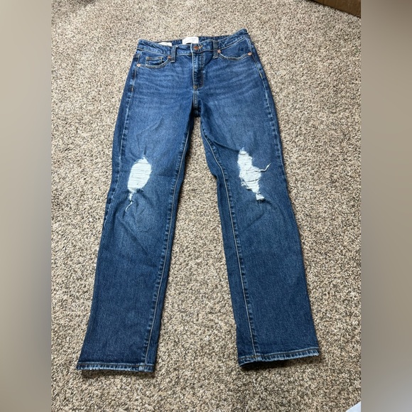 Universal thread size 4/27 distressed high rise slim straight - Picture 11 of 12